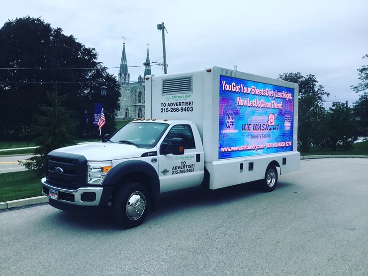 Direct Ad Network LED Billboards Digital TV Networks Promotion in Motion Promotion in Motion villanovau lehighu muhlenbergcollege wewashitlaundry ledmobilebillboards ledtruck ledtrucks digitaladvertising digitalmarketing