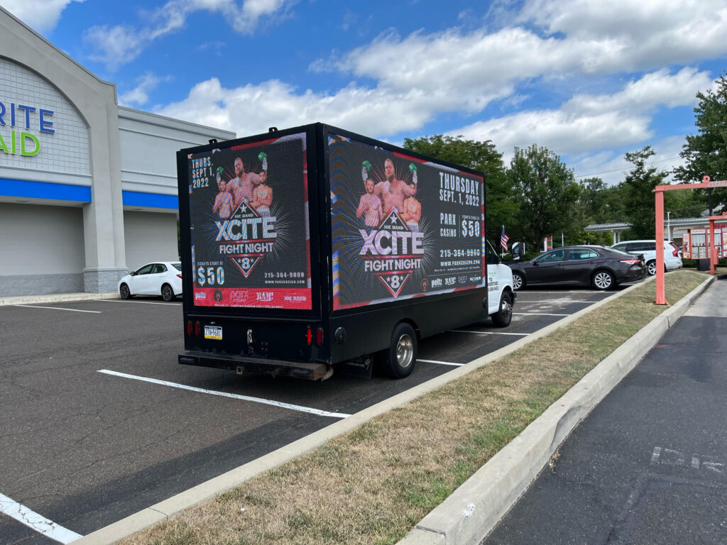 Direct Ad Network LED Billboards Digital TV Networks Direct Ad Network Philly at Xcite Fight Night Direct Ad Network Philly is proud to be working with Joe Hand Promotions for its latest event Xcite Fight Night 8 at Parx Casino on Thursday September 1st